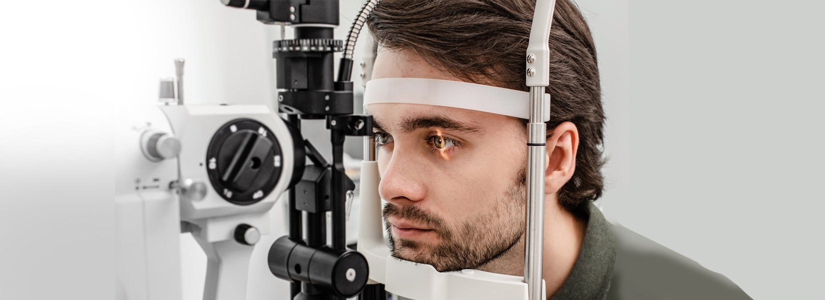 young man during eye exam in Spring Branch